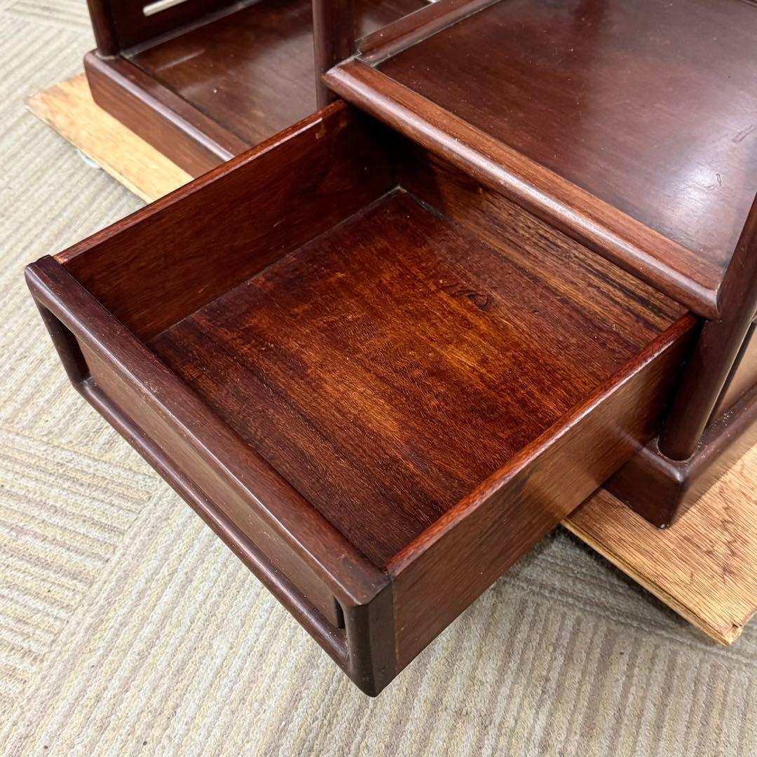 お買い得‼️紫檀 茶棚 飾り棚 唐木 キャビネット 収納家具