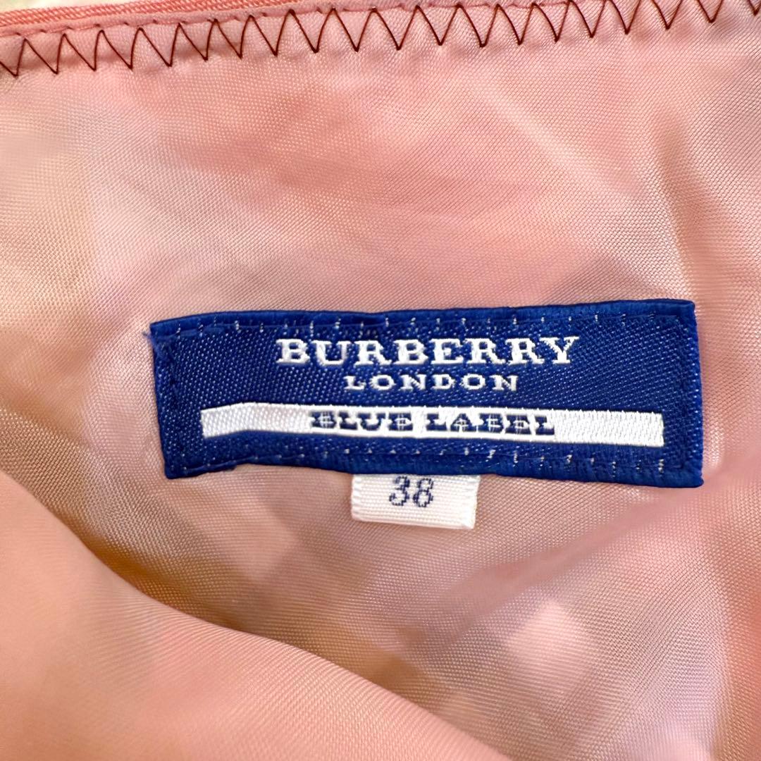BURBERRY BLUE LABEL ノバチェック アシンメトリー スカート