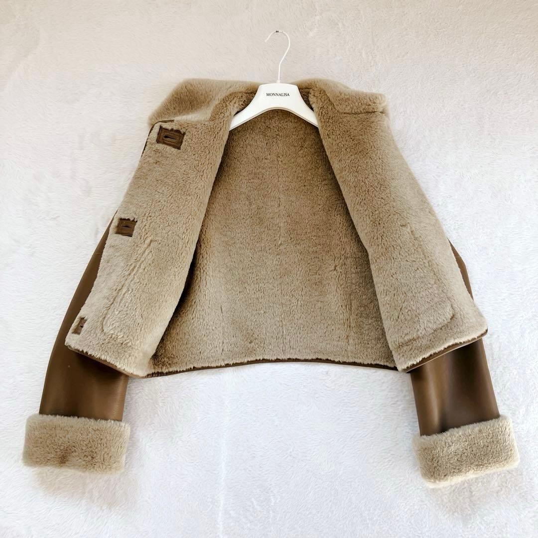 CLANE クラネ VEGAN LEATHER BOA SHORT JACKET