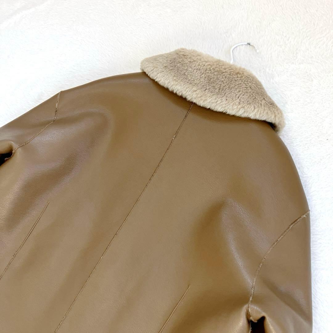 CLANE クラネ VEGAN LEATHER BOA SHORT JACKET