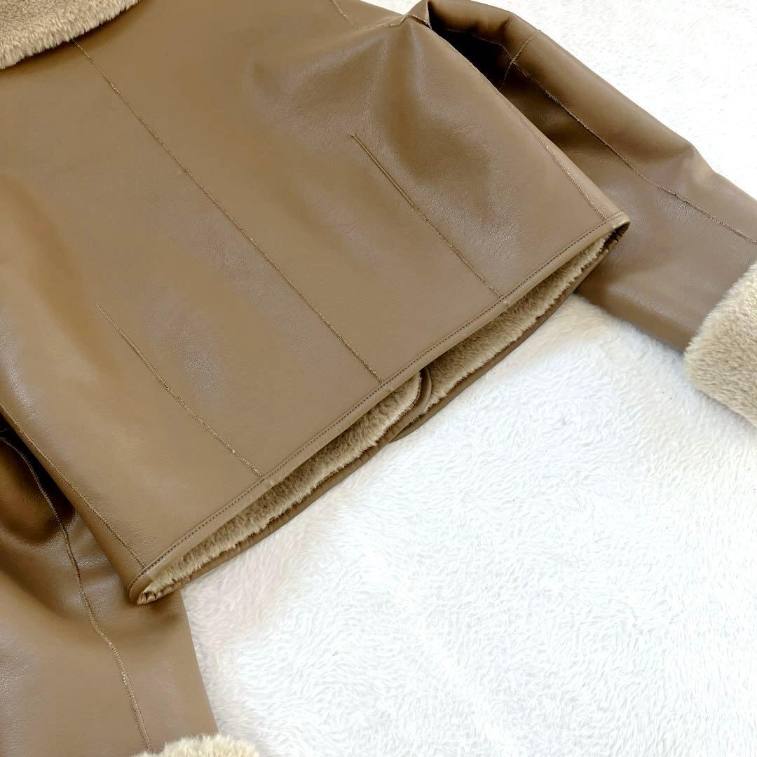 CLANE クラネ VEGAN LEATHER BOA SHORT JACKET