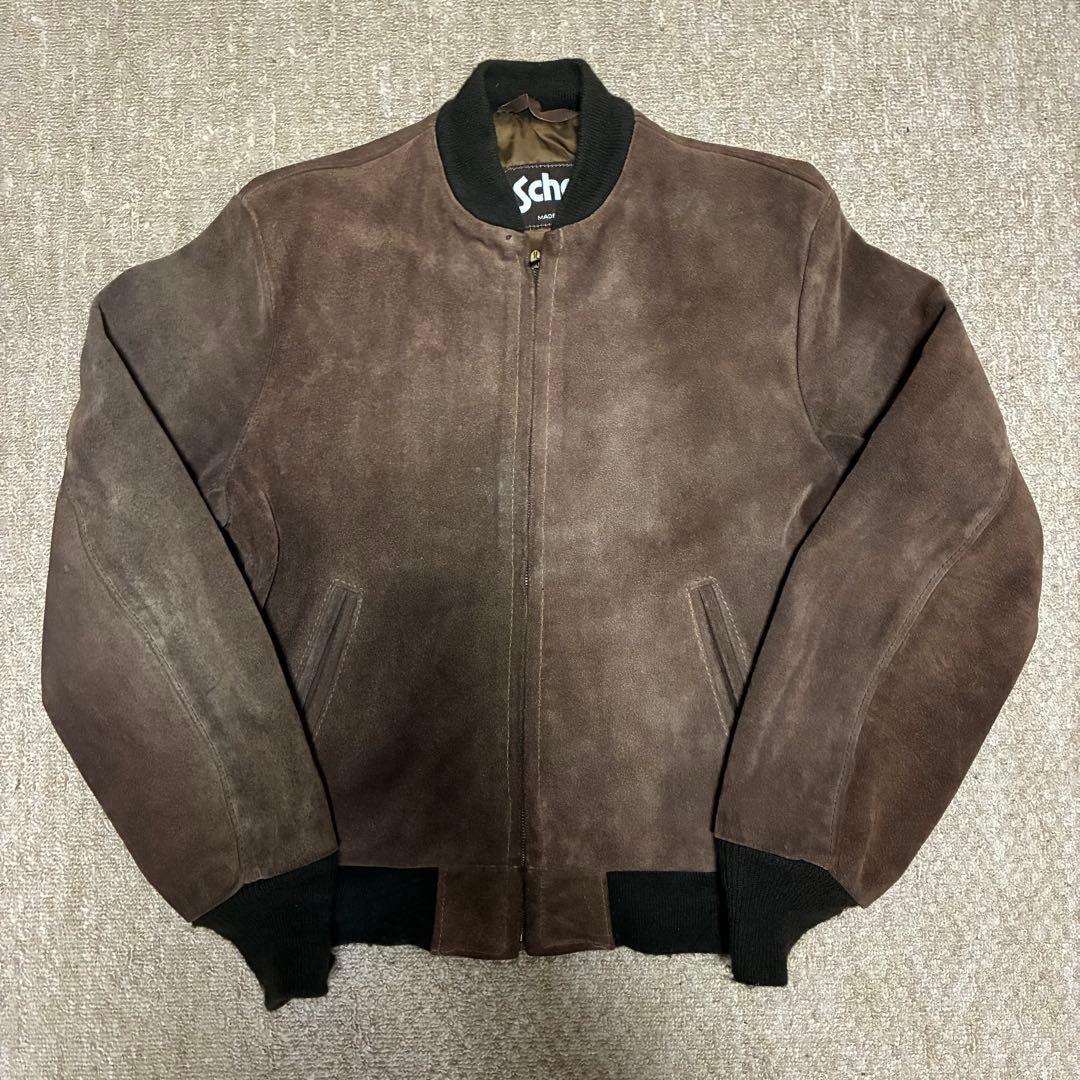 USA製 SCHOTT【スエードレザー 】ボンバージャケット M 90s 短丈