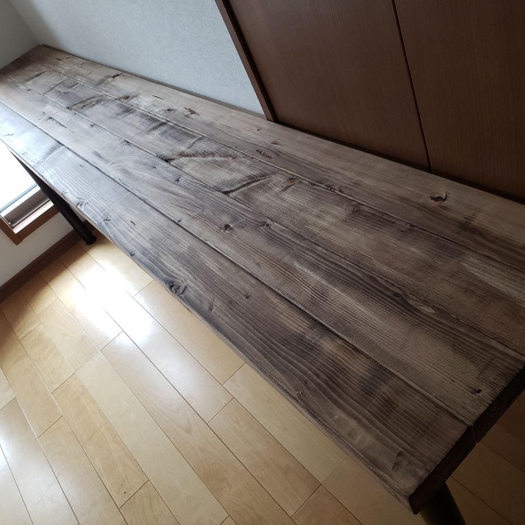180カウンターテーブル　アイアン　天板厚タイプ　ウォールナット　北欧　カフェ風