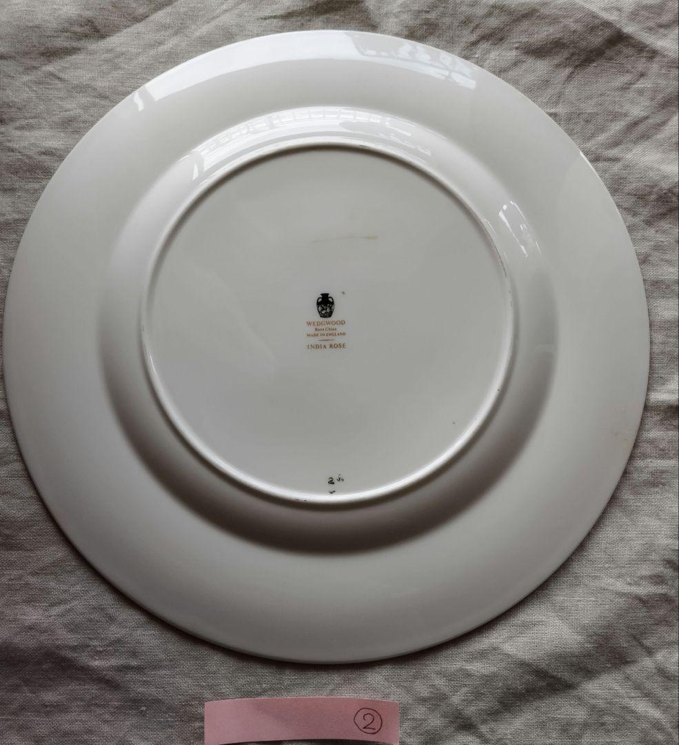 ②希少　50年前の未使用品　 India Rose 27皿 黒壺