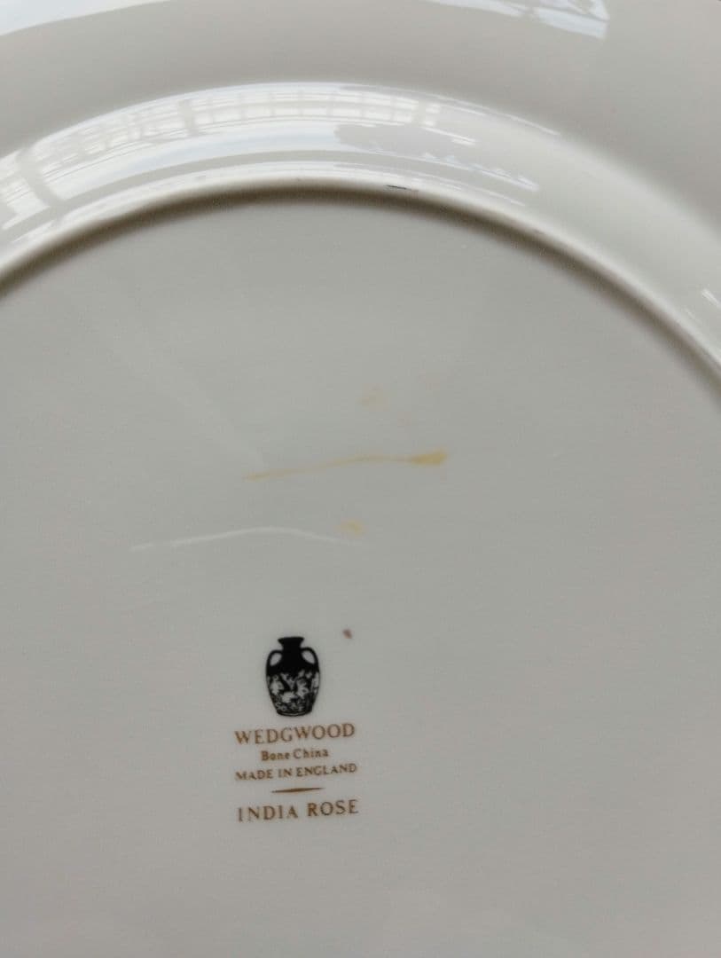 ②希少　50年前の未使用品　 India Rose 27皿 黒壺