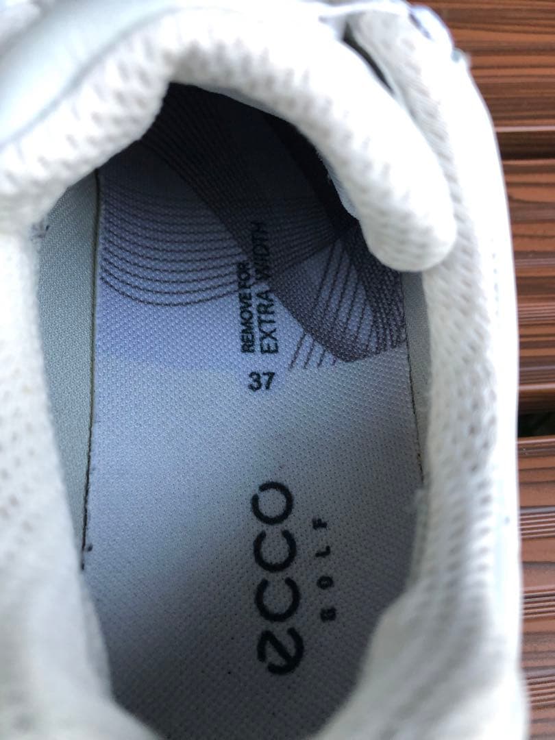 341番 美品 Ecco ゴルフシューズ 37 23.5cmスパイクレス