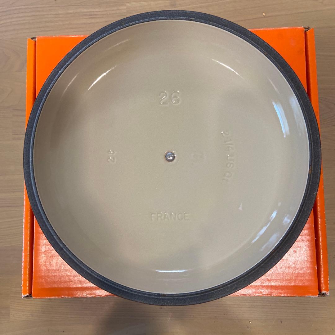 LE CREUSET ビュッフェ キャセロール　26cm オレンジ　パエリア鍋