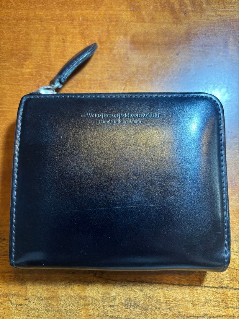 WARMCRAFTS MANUFACTURE L字ファスナー財布 ネイビー