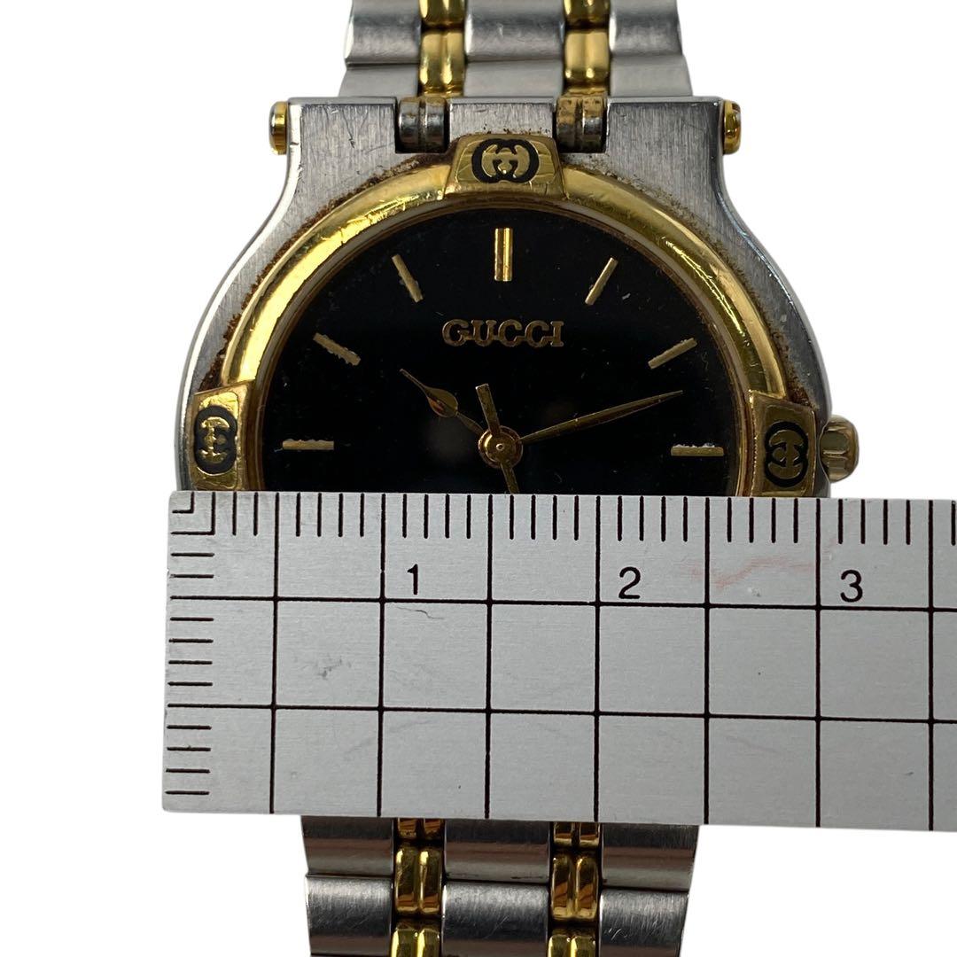 グッチ GUCCI 9000M SSクォーツ 黒文字盤