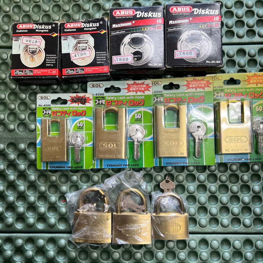 【鍵】ABUS Diskus & SOL 南京錠 50mm セット