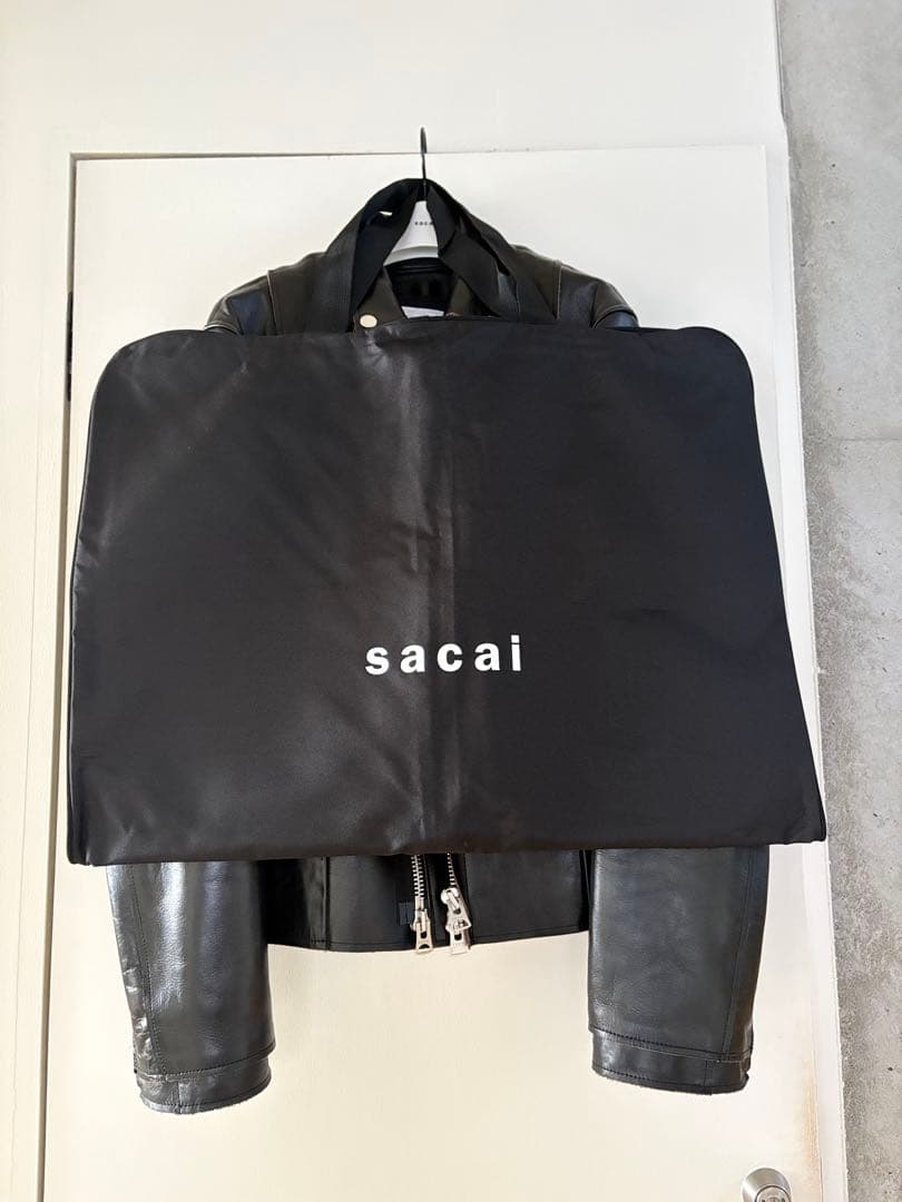 sacai 25AW Leather Jacket レザージャケット　ブラック