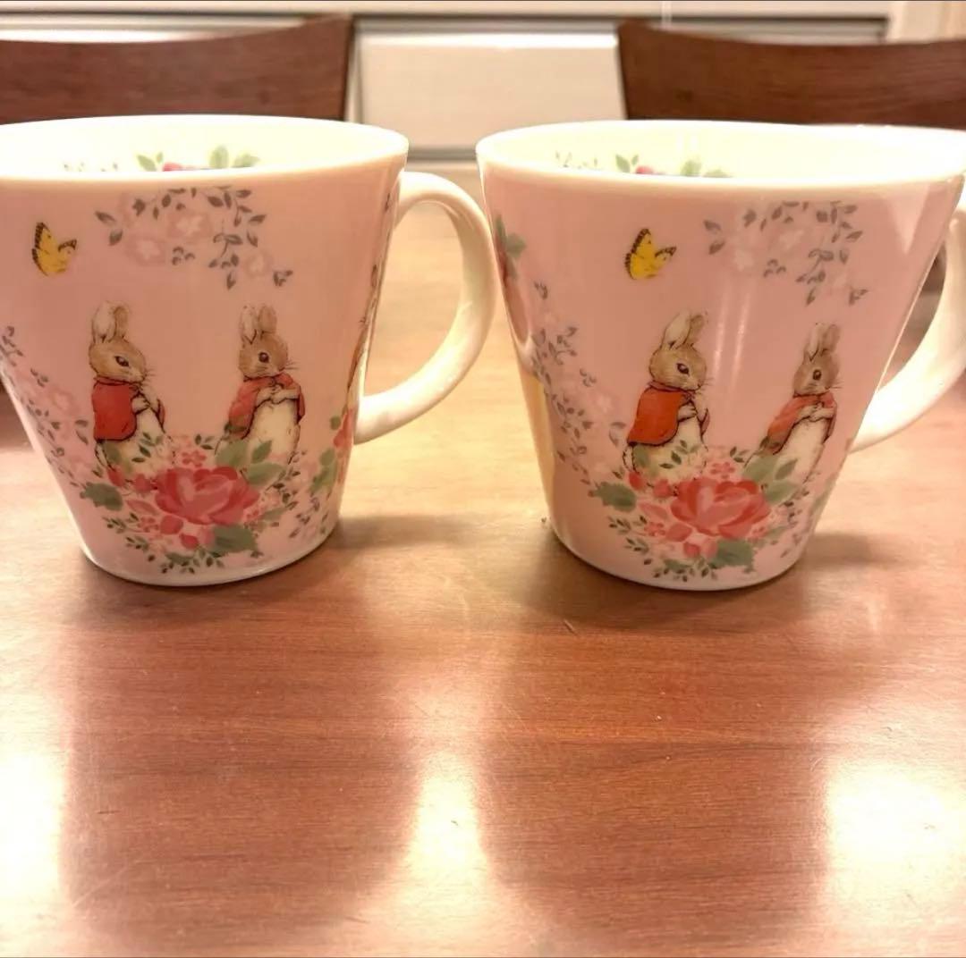新品　未使用　ピーターラビット　陶器製　カレーパスタ皿　サラダボウル　コップ