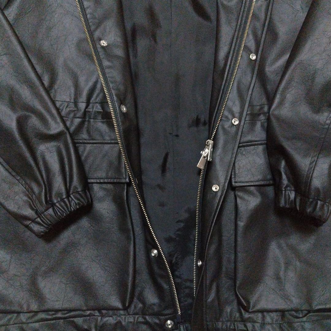 ☆ご予約品 カレンソロジー ヴィンテージフェイクレザーコート ブラック