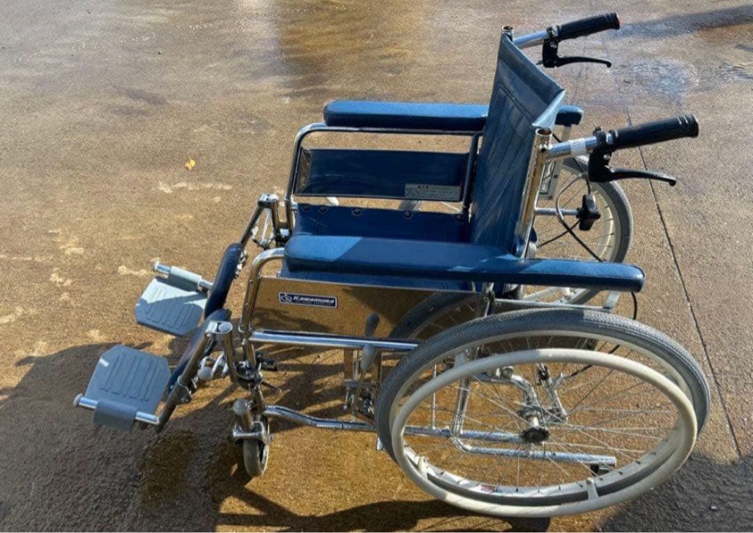 カワムラ KAWMURA リクライニング 介助用 車椅子 折りたたみ車いす