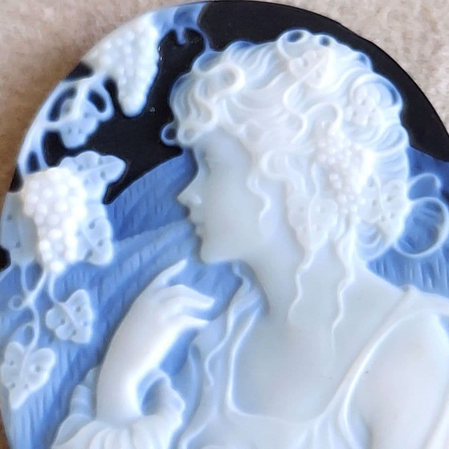 女性　ストーン　カメオ　ルース