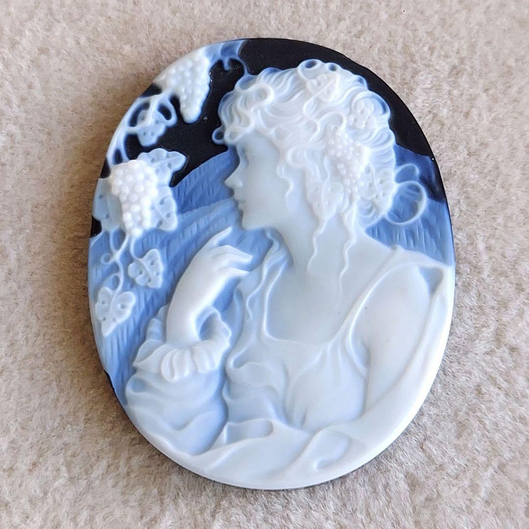 女性　ストーン　カメオ　ルース