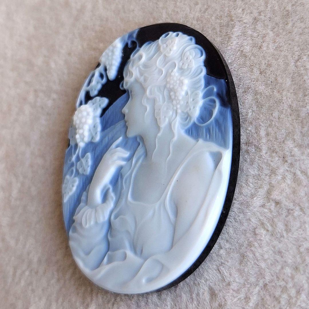 女性　ストーン　カメオ　ルース