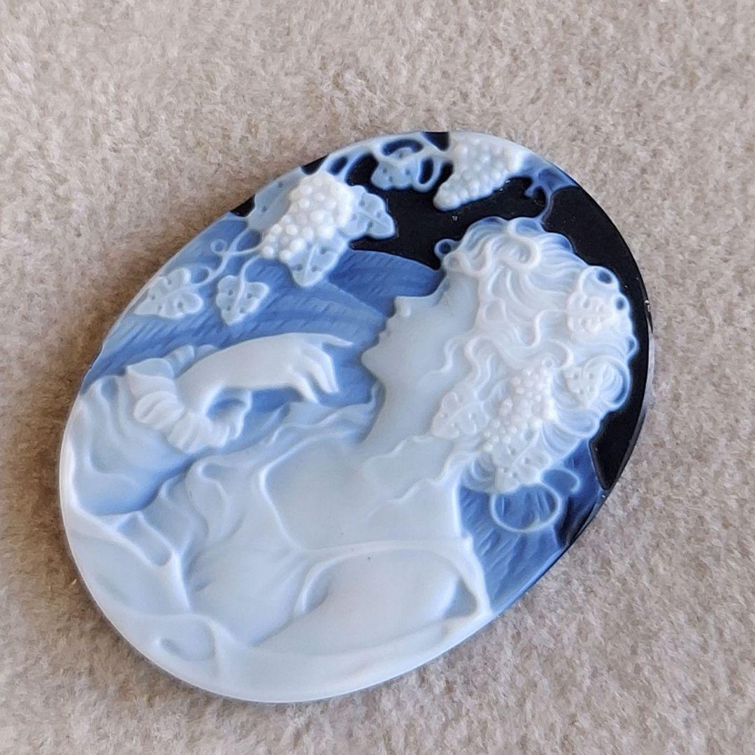 女性　ストーン　カメオ　ルース