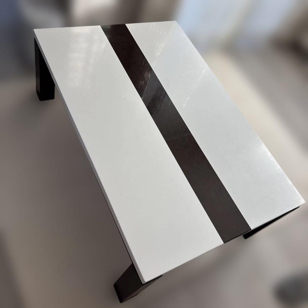 こたつテーブル ホワイトとダークブラウンのこたつ 120 × 80