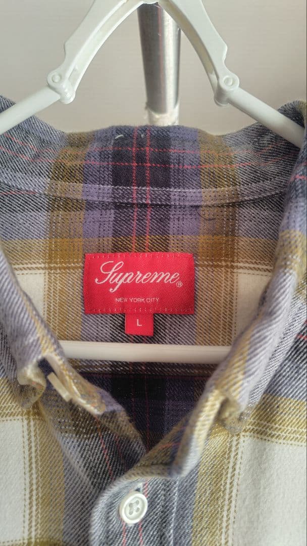 k*7様 Supreme 22ss Brushed Plaid Flannel