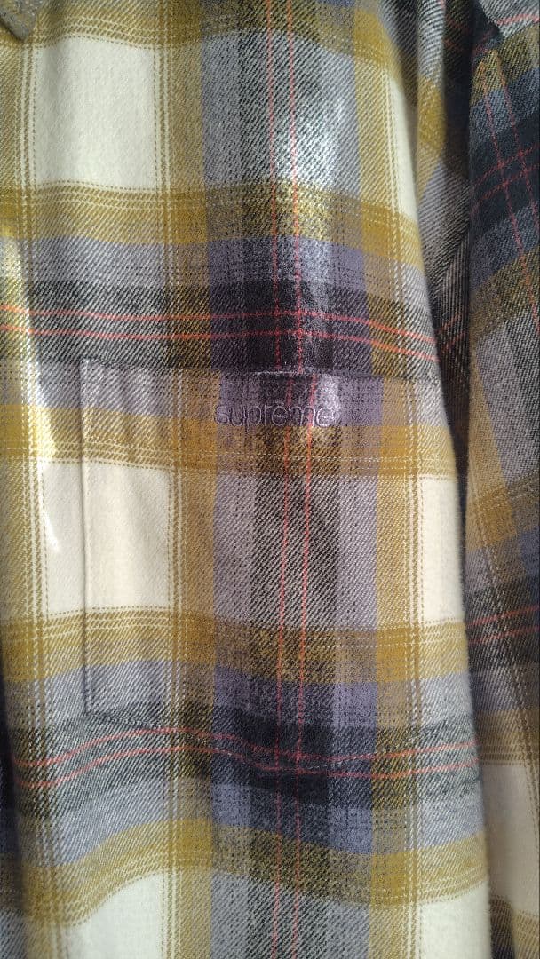 k*7様 Supreme 22ss Brushed Plaid Flannel