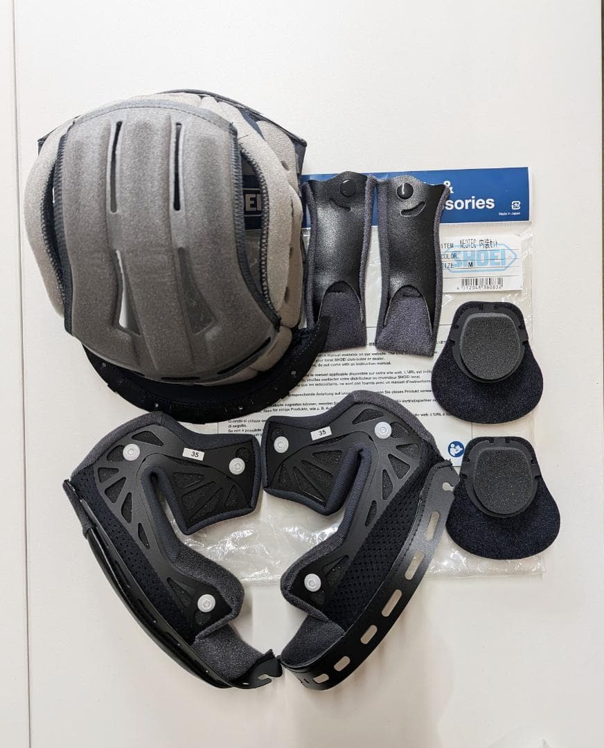 開封済 SHOEI NEOTEC 内装セットMサイズ 4512048360832