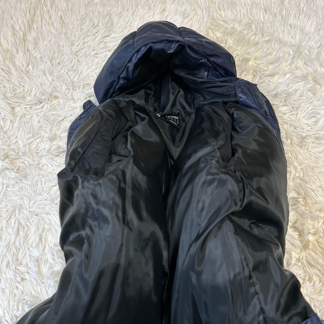 未使用級adidas アディダス ロングダウンコート ベンチコート M ネイビー