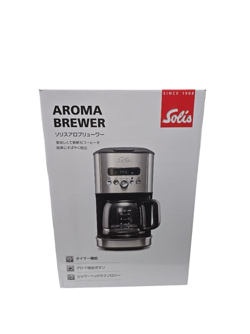 Solis AromaBrewer ドリップコーヒーメーカーシルバーSK1021