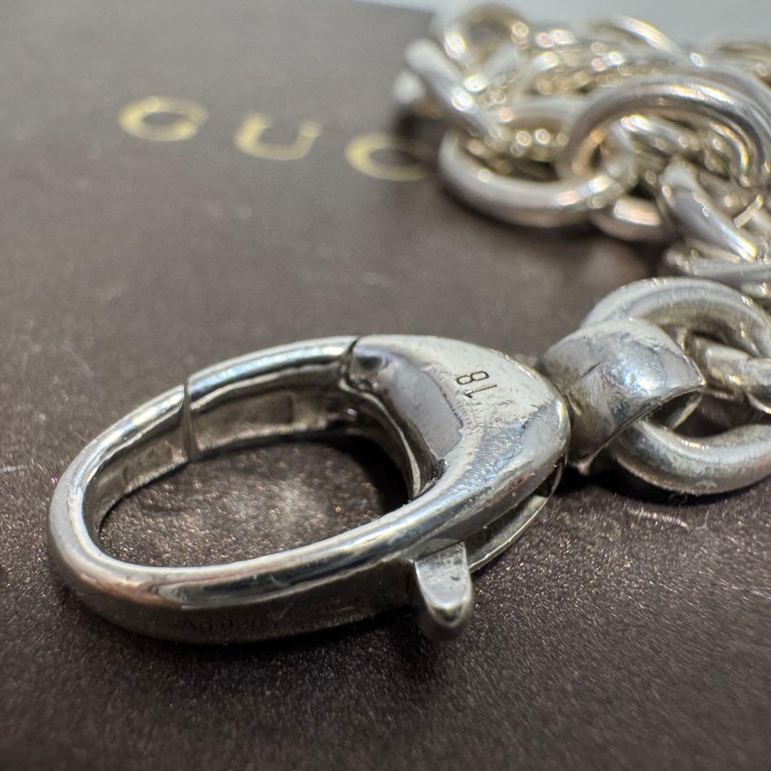 GUCCI 刻印入り 極太チェーン 鎖 ブレスレット　バングル　ネックレス