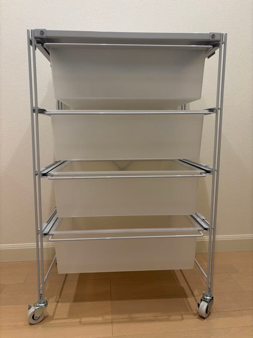 無印良品 スチールユニットシェルフ グレー