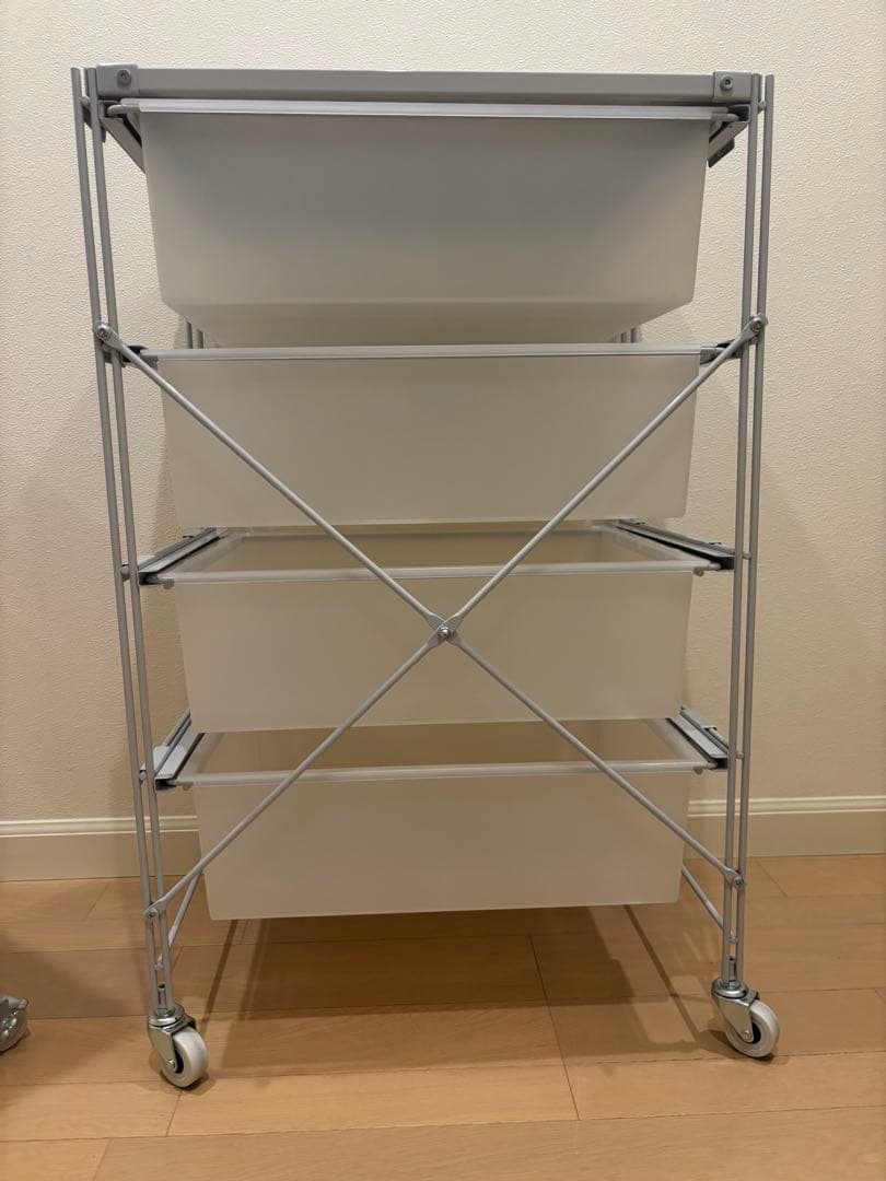 無印良品 スチールユニットシェルフ グレー