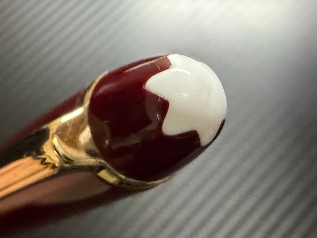 美品 Mont Blanc 144 万年筆 ボルドー 中白 F 細字