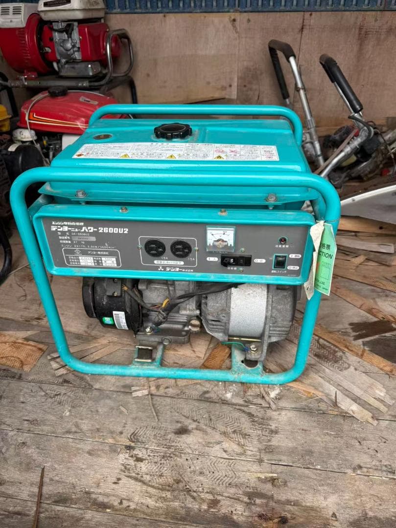 【福岡県みやま市】使い頻度少ない DENYOデンヨー 発電機 GA-2606U2