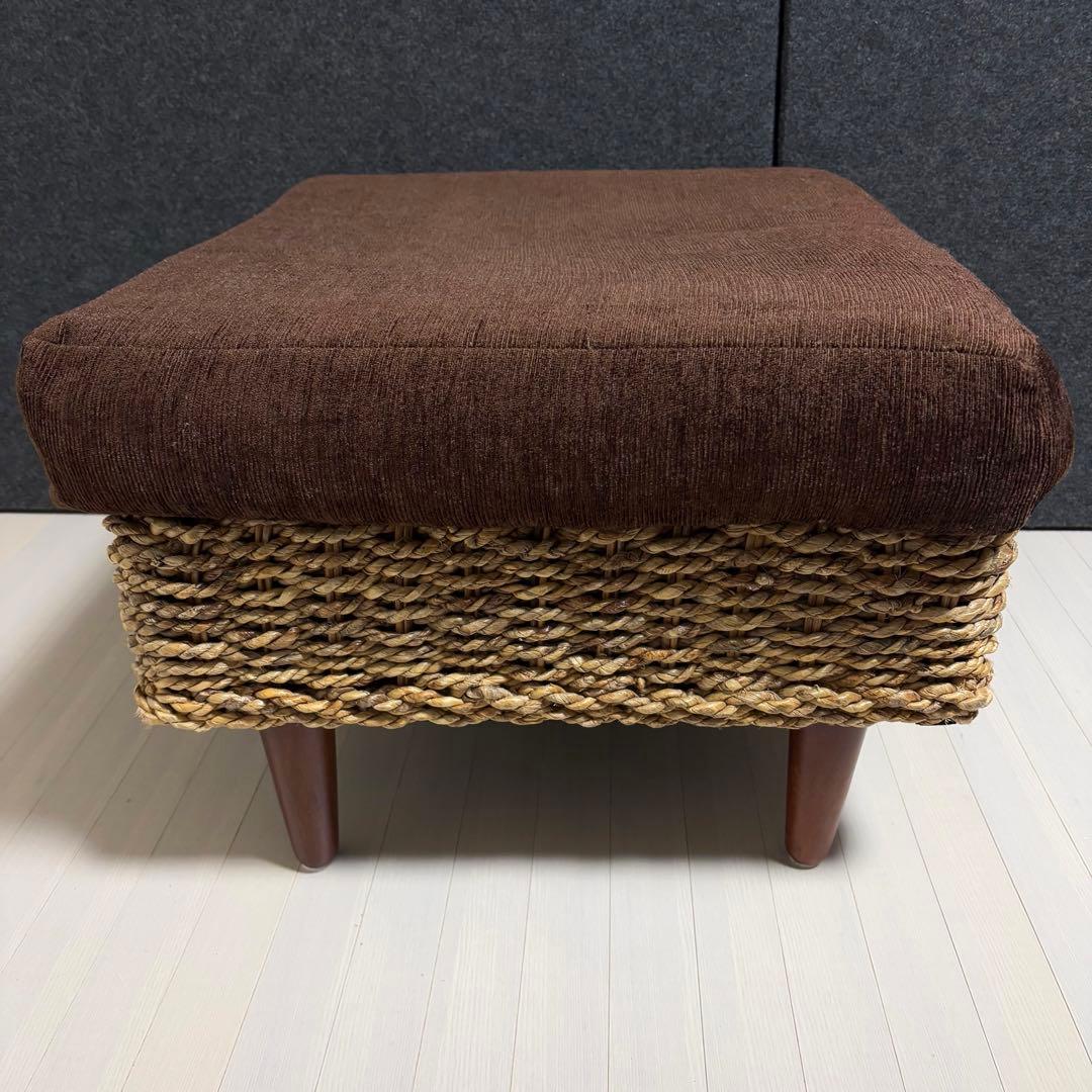 アバカ　オットマン　北欧　リゾート風　アジアン　スツール　ウォーターヒヤシンス