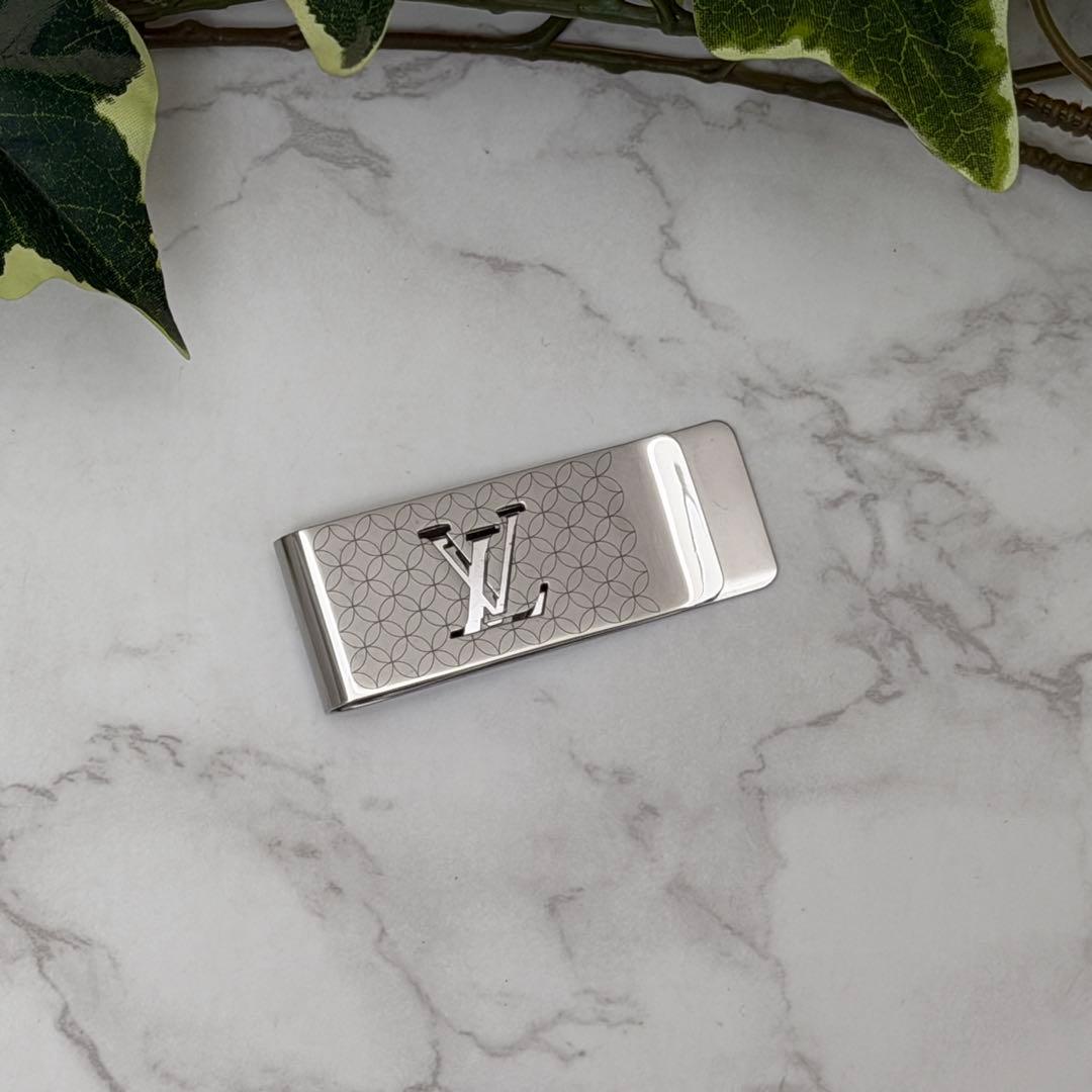 極美品 ルイヴィトン ビルクリップ・シャンゼリゼ M65041 マネークリップ