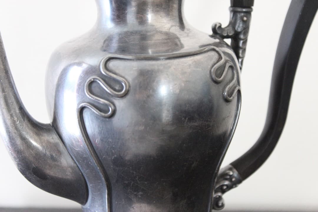 アンティーク　アール・ヌーヴォーデザイン　ポット・シュガーポット・クリーマー