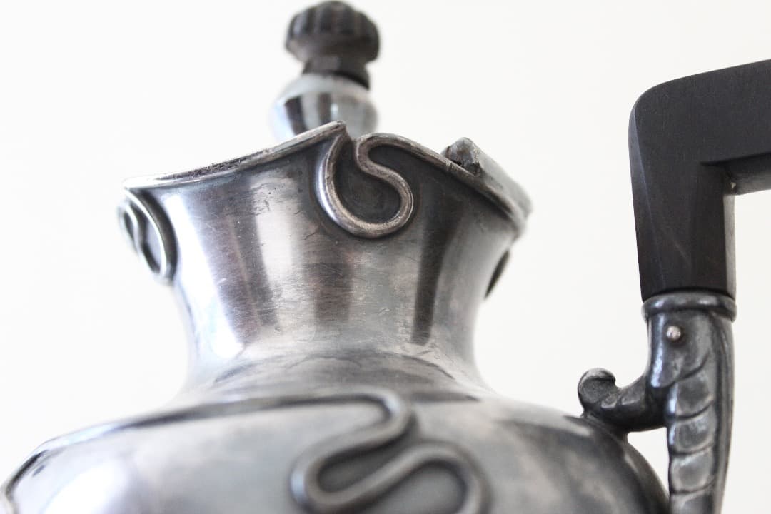 アンティーク　アール・ヌーヴォーデザイン　ポット・シュガーポット・クリーマー