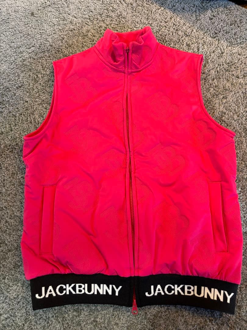 JACKBUNNY ピンクベスト ジッパー付き