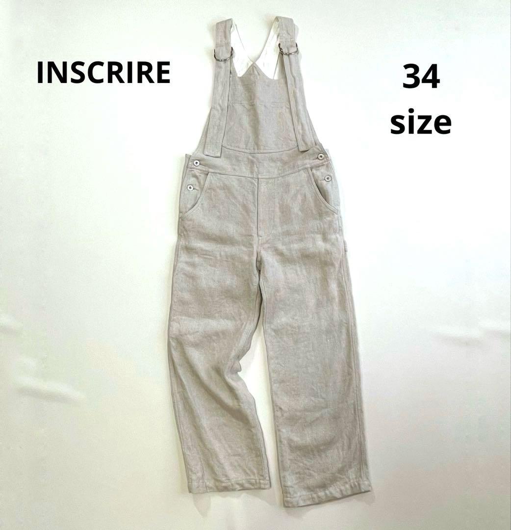 6289◆【美品】アンスクリア　オーバーオール　リネン　サロペット　2022年