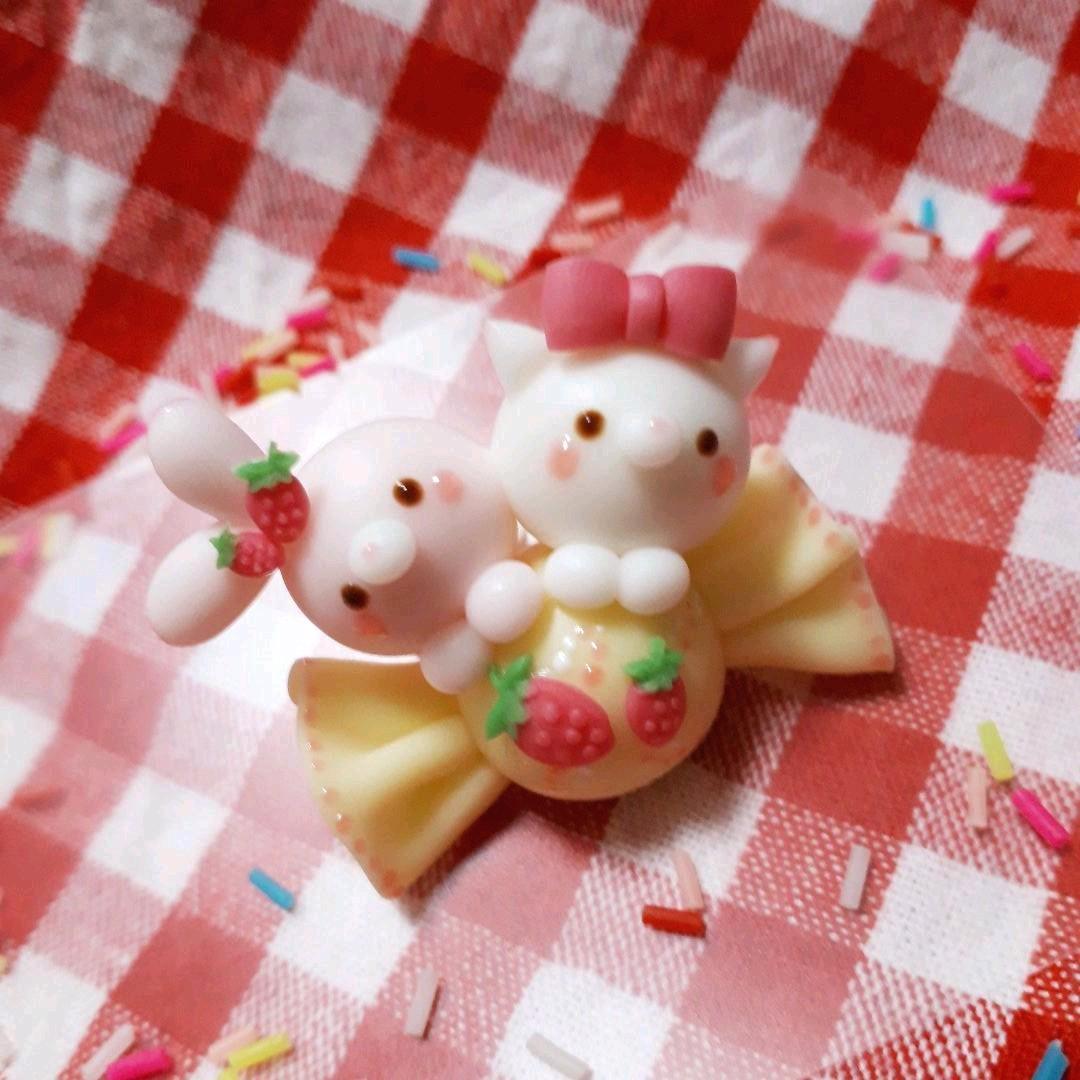 仲良しキャンディ♡うさぎ&ねこ