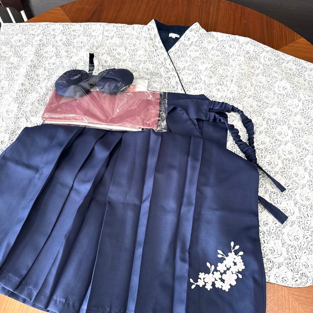 キャサリンコテージ 洗える 着付け簡単レース着物と袴セット 卒業式 150cm