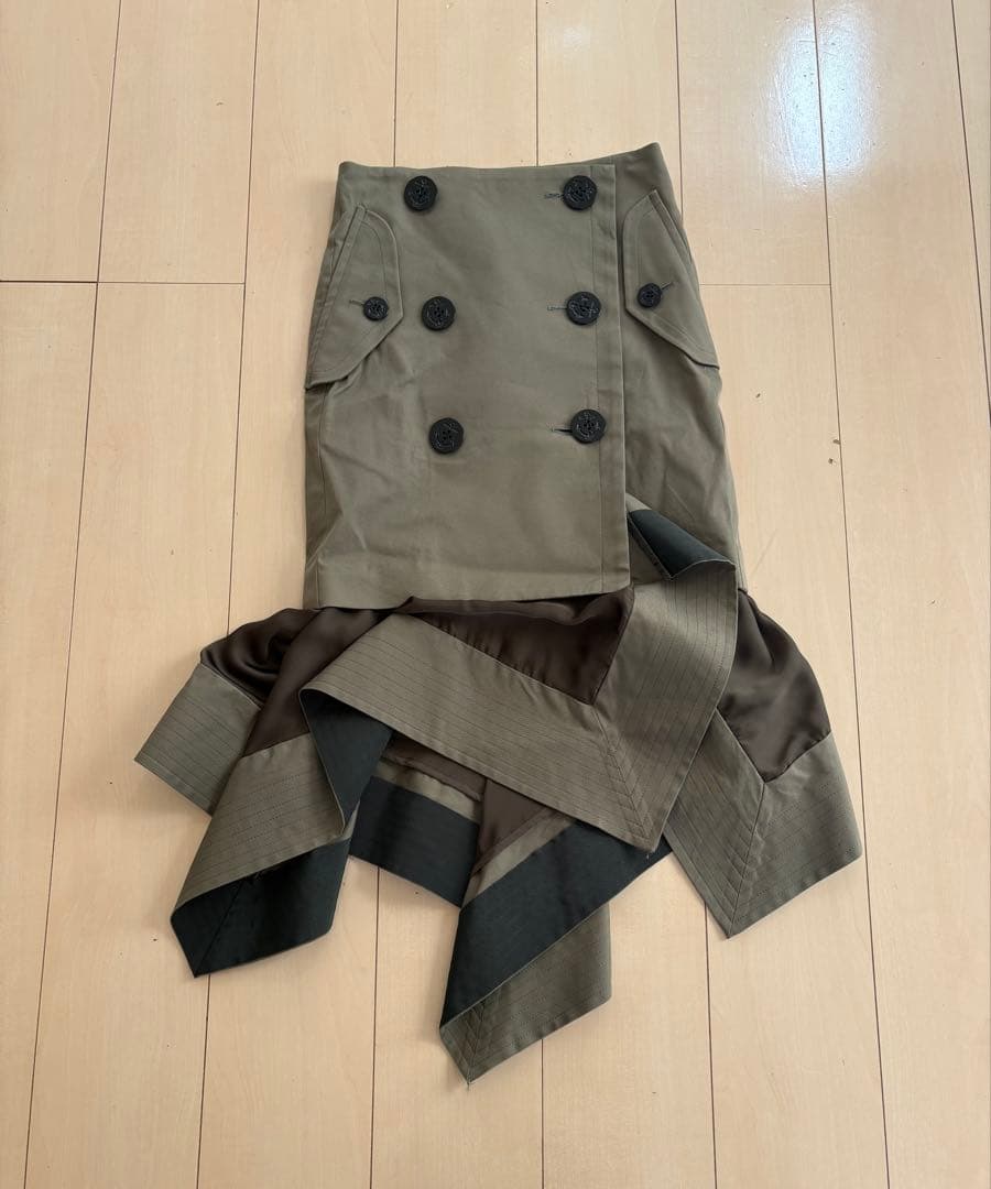 sacai アシンメトリースカート