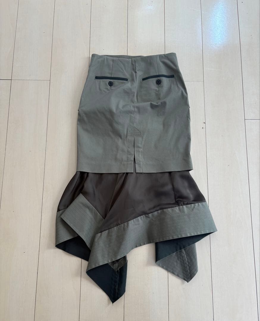 sacai アシンメトリースカート