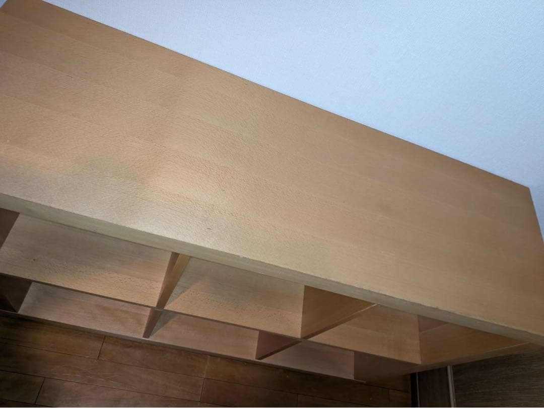 ■送料込■無印良品 オープンシェルフ 木製棚 スタッキング キャスター 収納