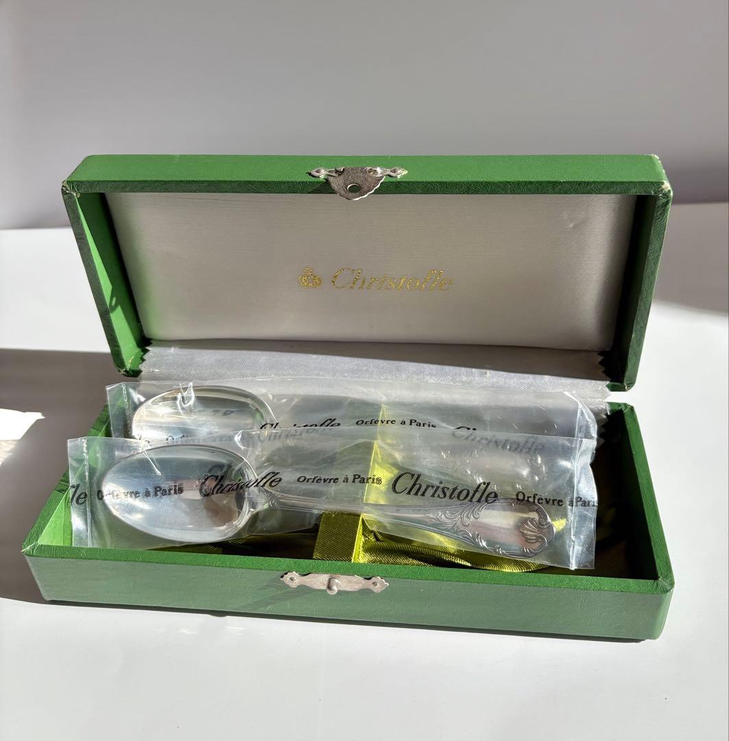 Christofle 未開封　マルリー　コーヒースプーン　専用ボックス付き
