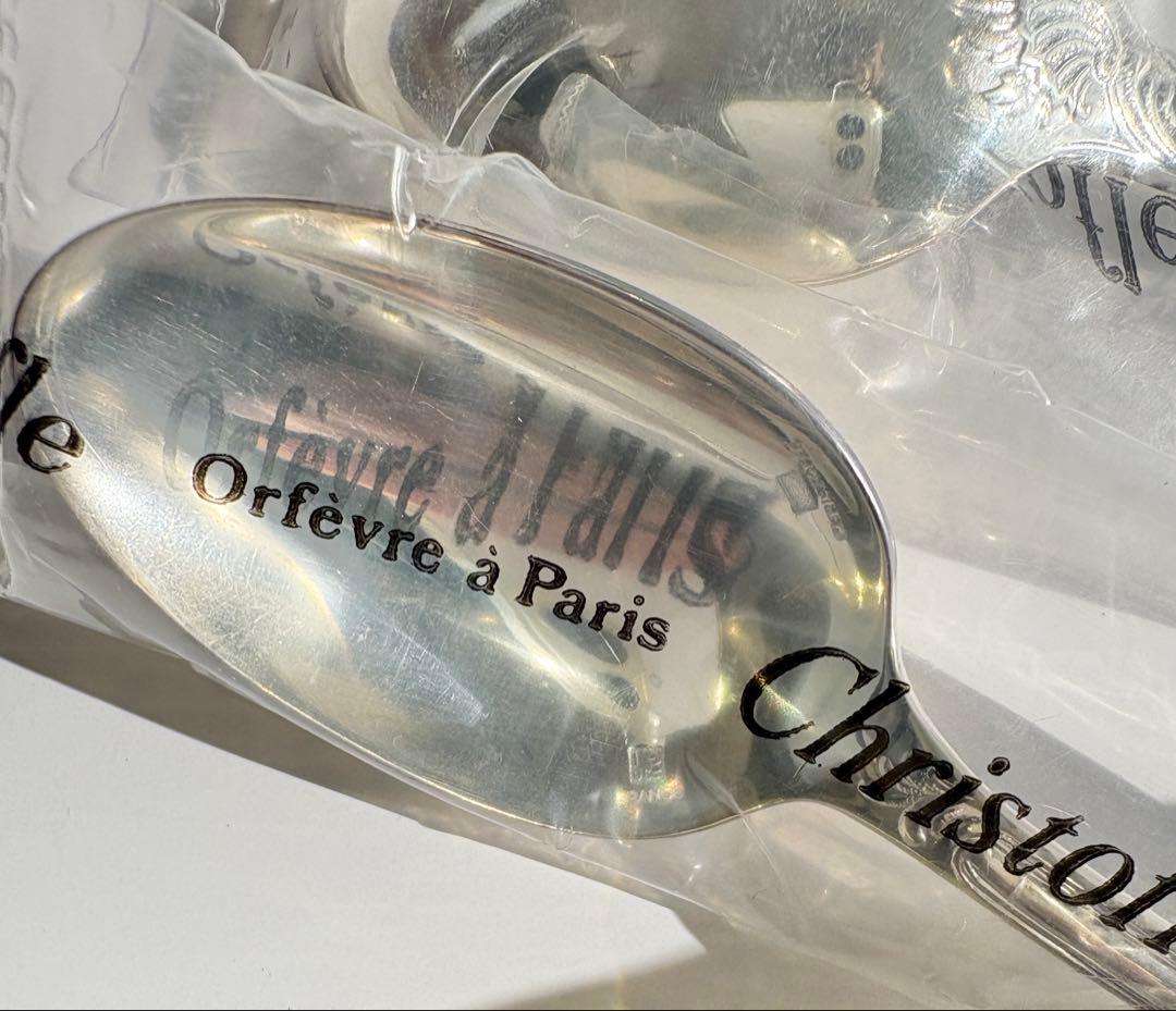 Christofle 未開封　マルリー　コーヒースプーン　専用ボックス付き