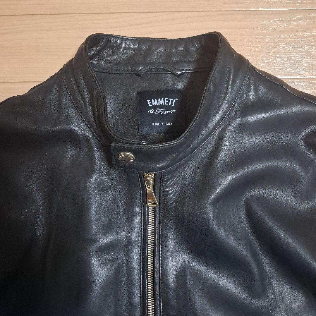 EMMETT 黒 レザー シングルライダース