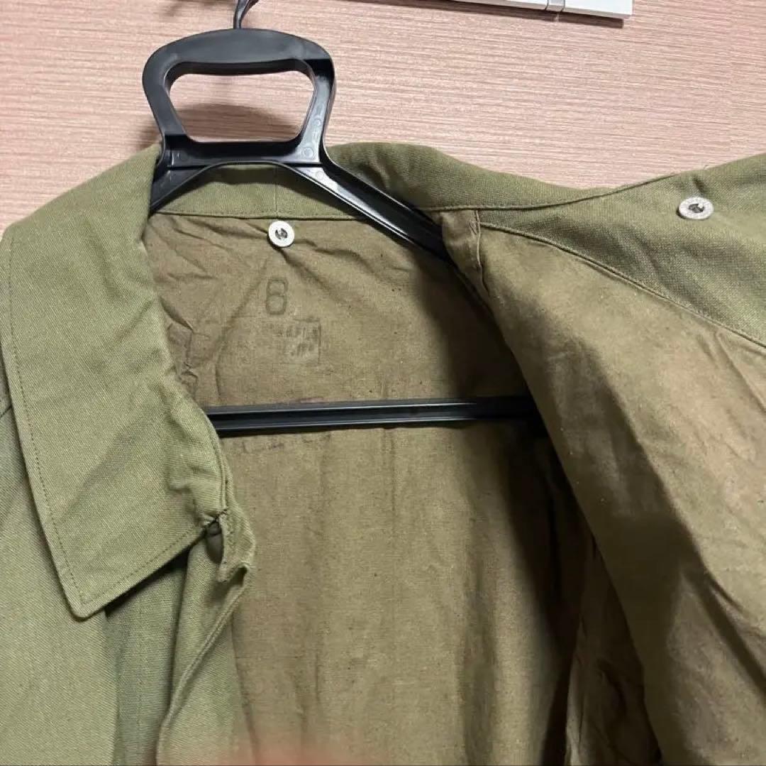 最終値下げ　美品　フランス軍　m-35 モーターサイクルコート　実物　6