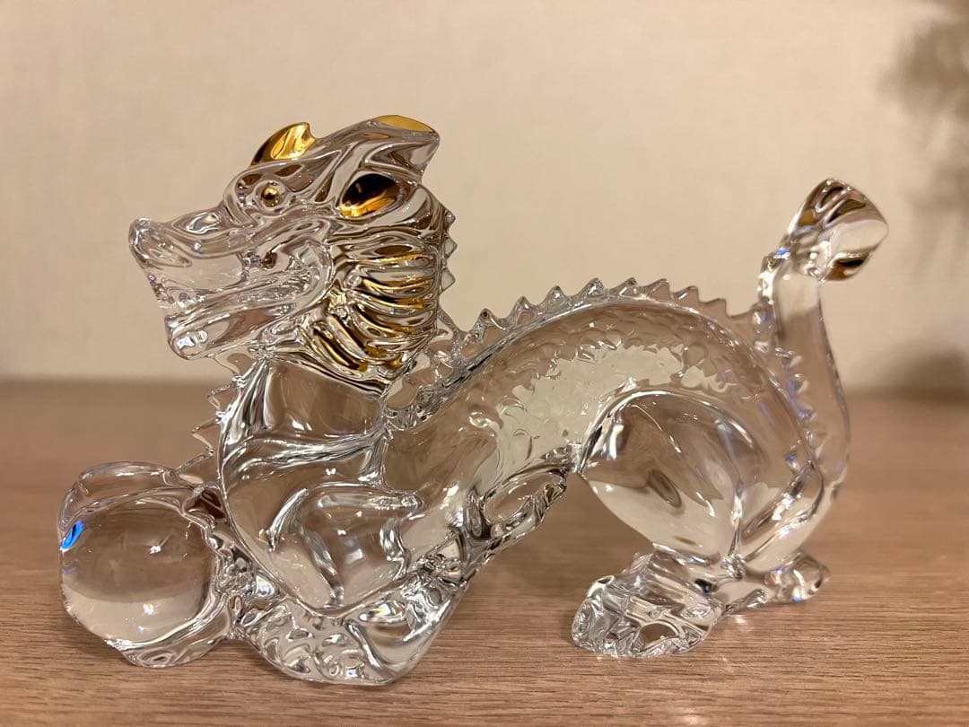 Baccarat バカラ　干支 ドラゴン　ゴールド　金彩　龍　未使用美品