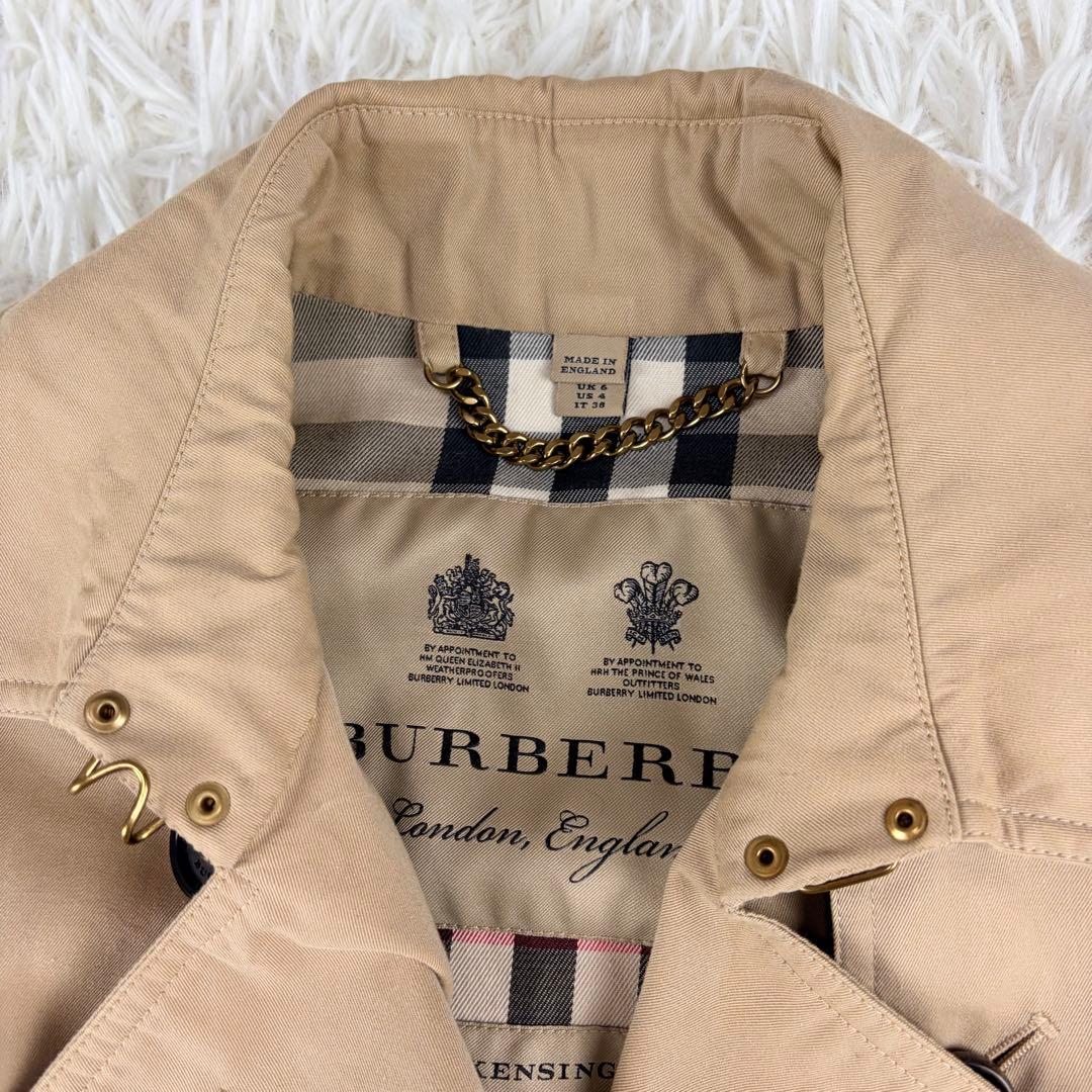 【現行　美品】英国製 BURBERRY ケンジントントレンチコート 38